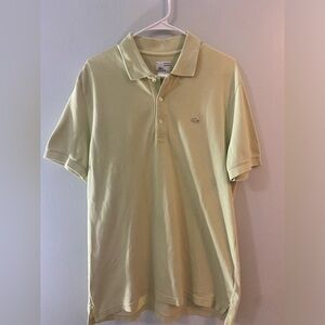 Lacoste Vintage Washed Pale Lime Green Men’s Polo. Size L 5